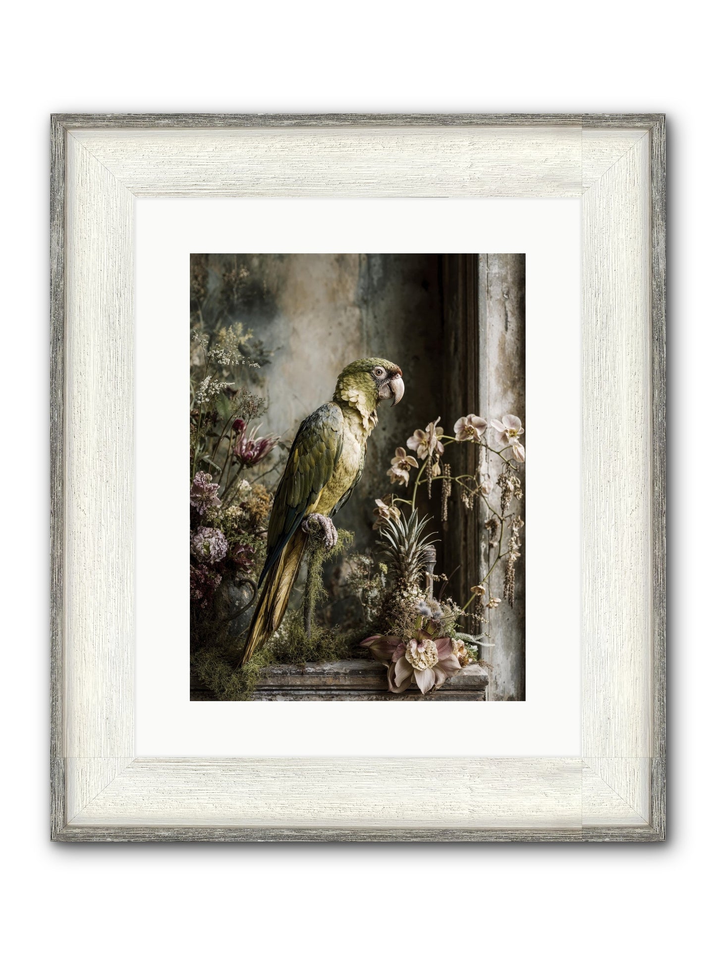 Quietude Framed Print - Driftwood White 12x16