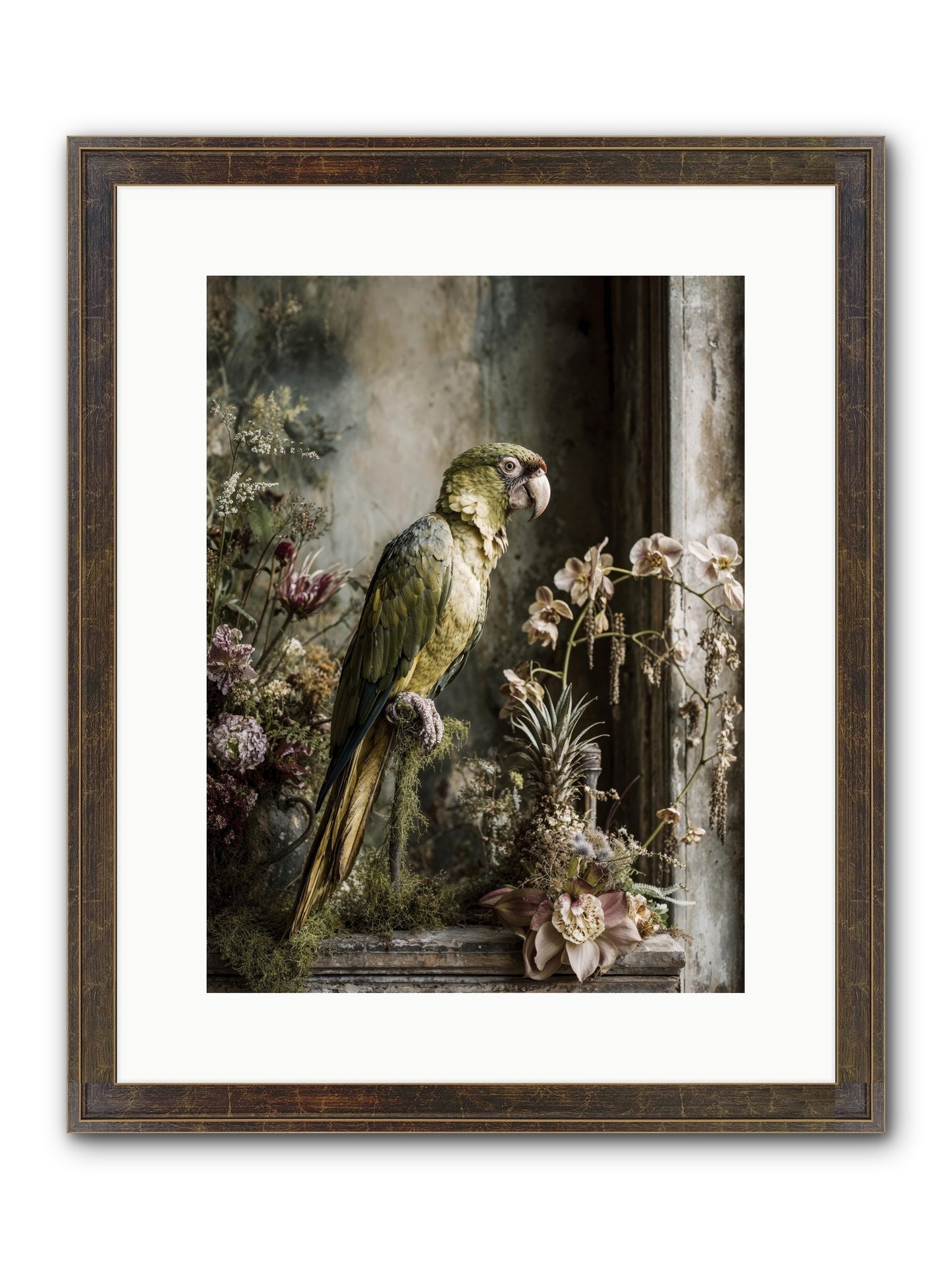Quietude Framed Print - Slimwoods Black/Gold 12x16