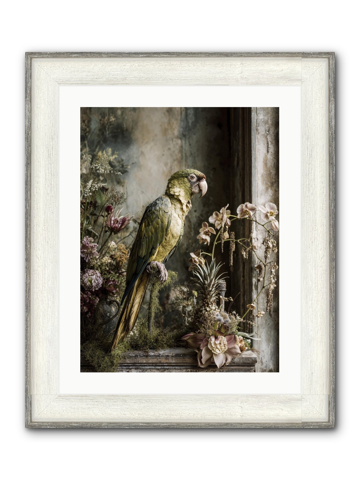 Quietude Framed Print - Driftwood White 18x24
