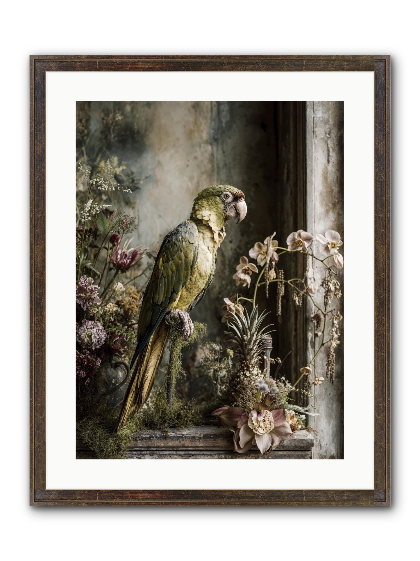 Quietude Framed Print - Slimwoods Black/Gold 18x24