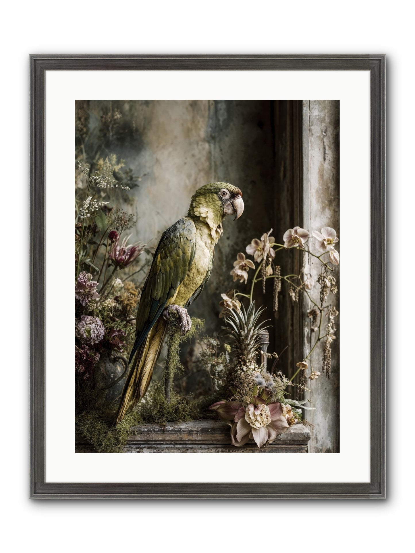 Quietude Framed Print - Slimwoods Black/Silver 18x24