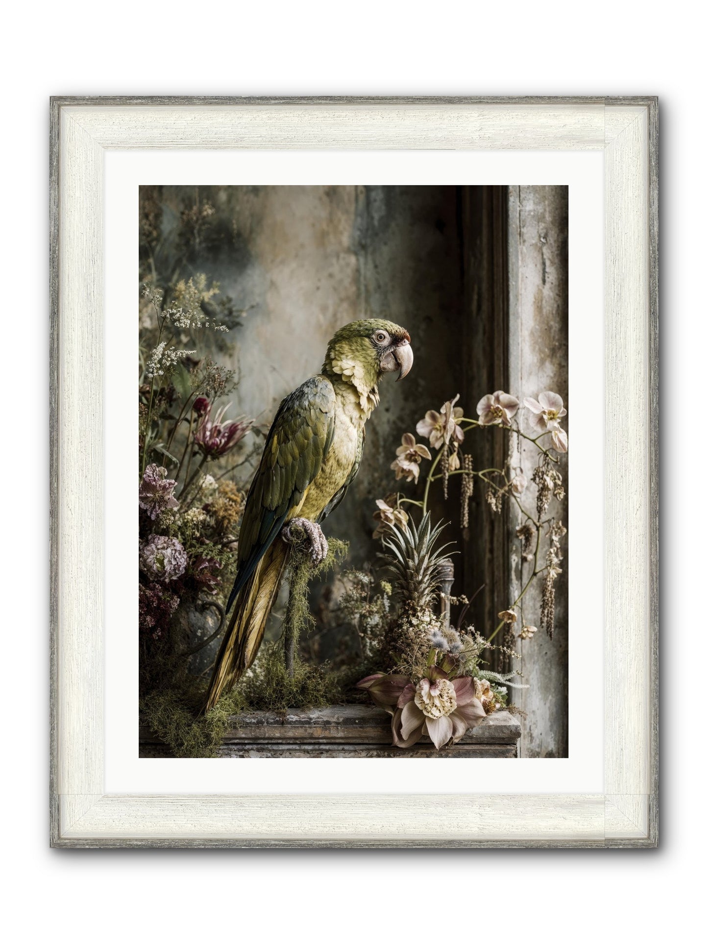 Quietude Framed Print - Driftwood White 24x32