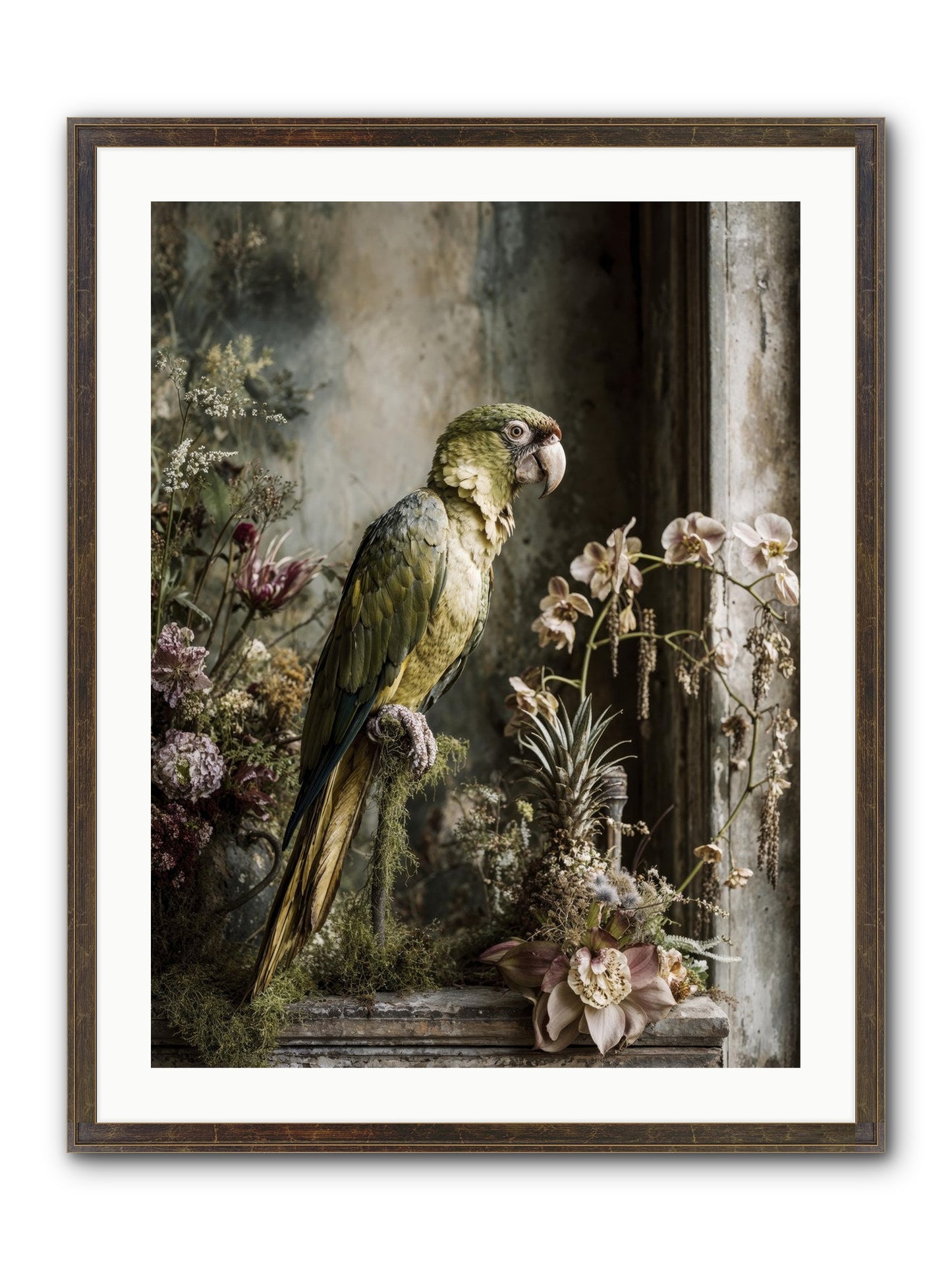 Quietude Framed Print - Slimwoods Black/Gold 24x32