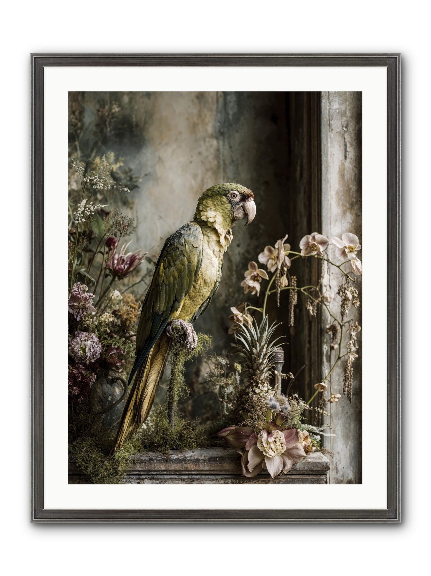 Quietude Framed Print - Slimwoods Black/Silver 24x32