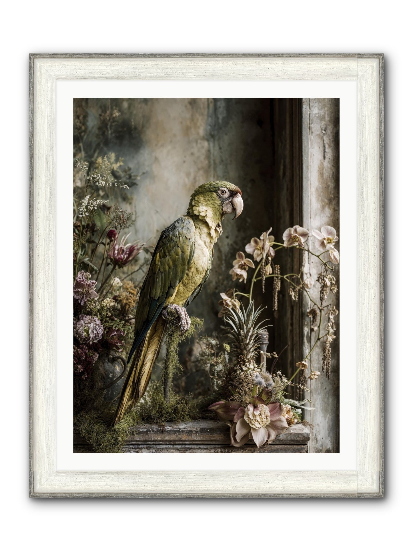 Quietude Framed Print - Driftwood White 30x40