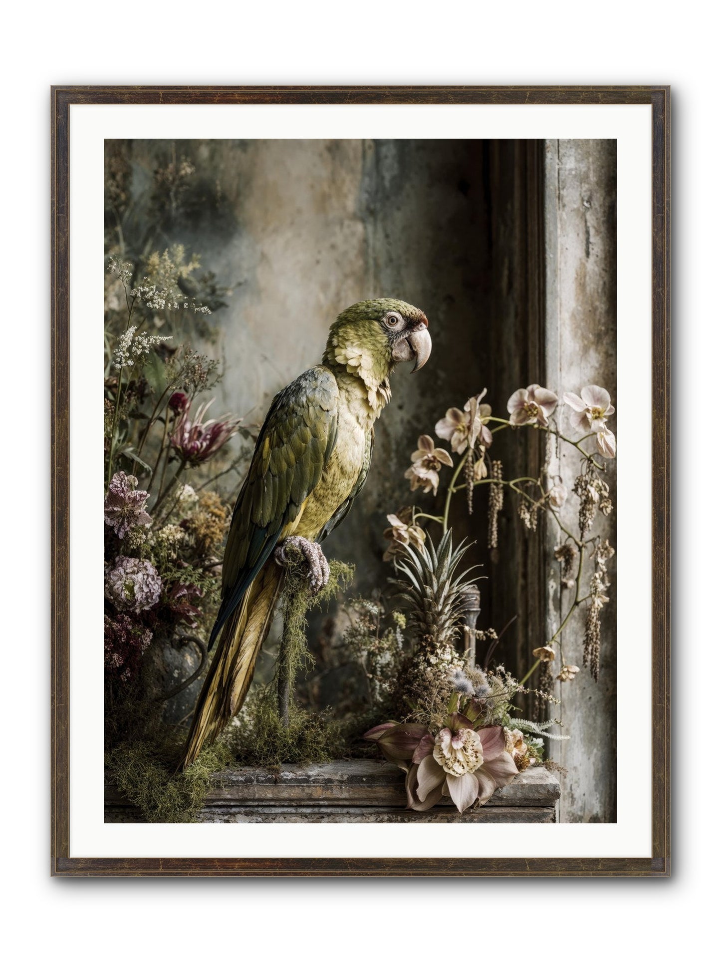 Quietude Framed Print - Slimwoods Black/Gold 30x40