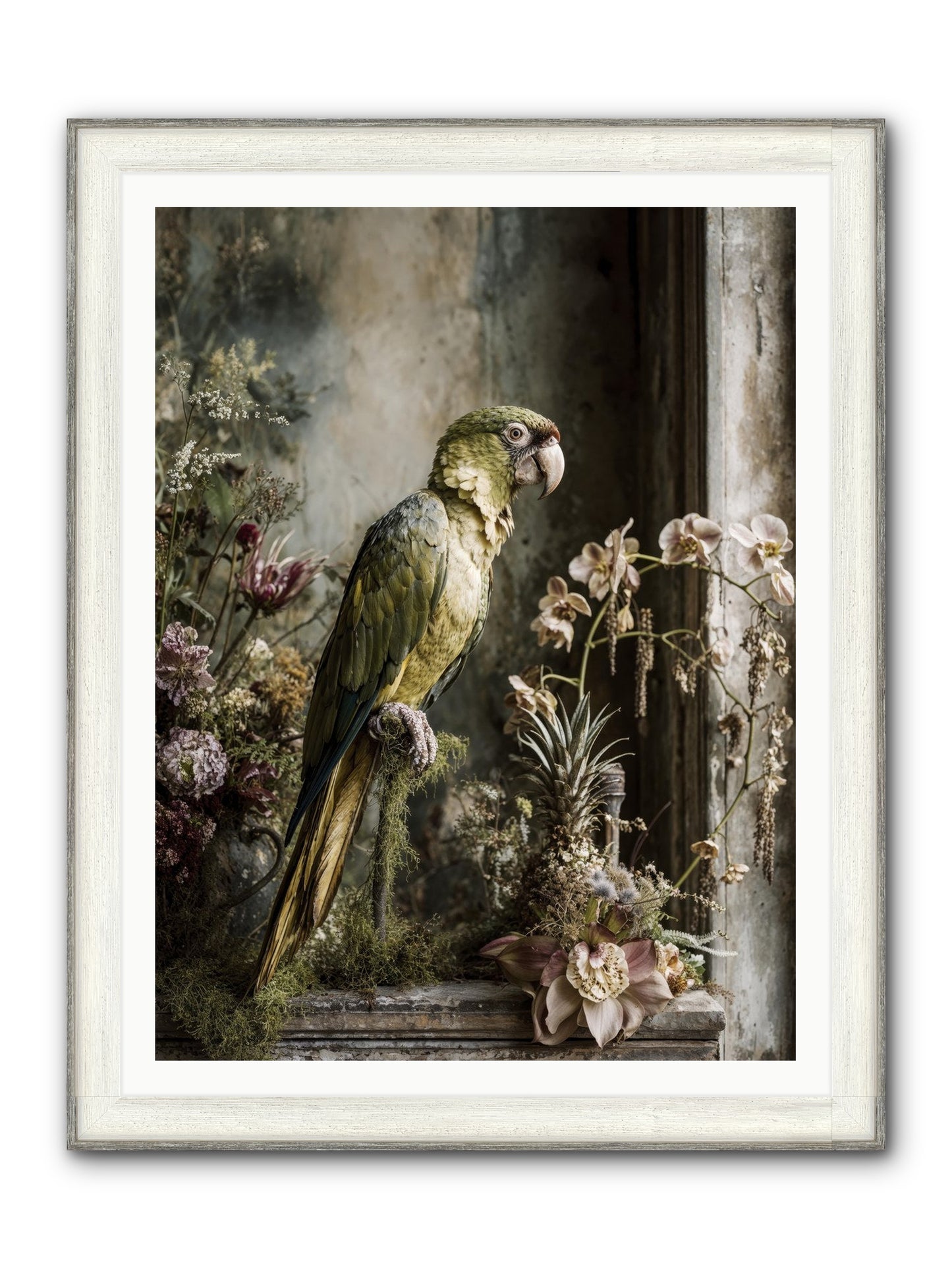 Quietude Framed Print - Driftwood White 36x48