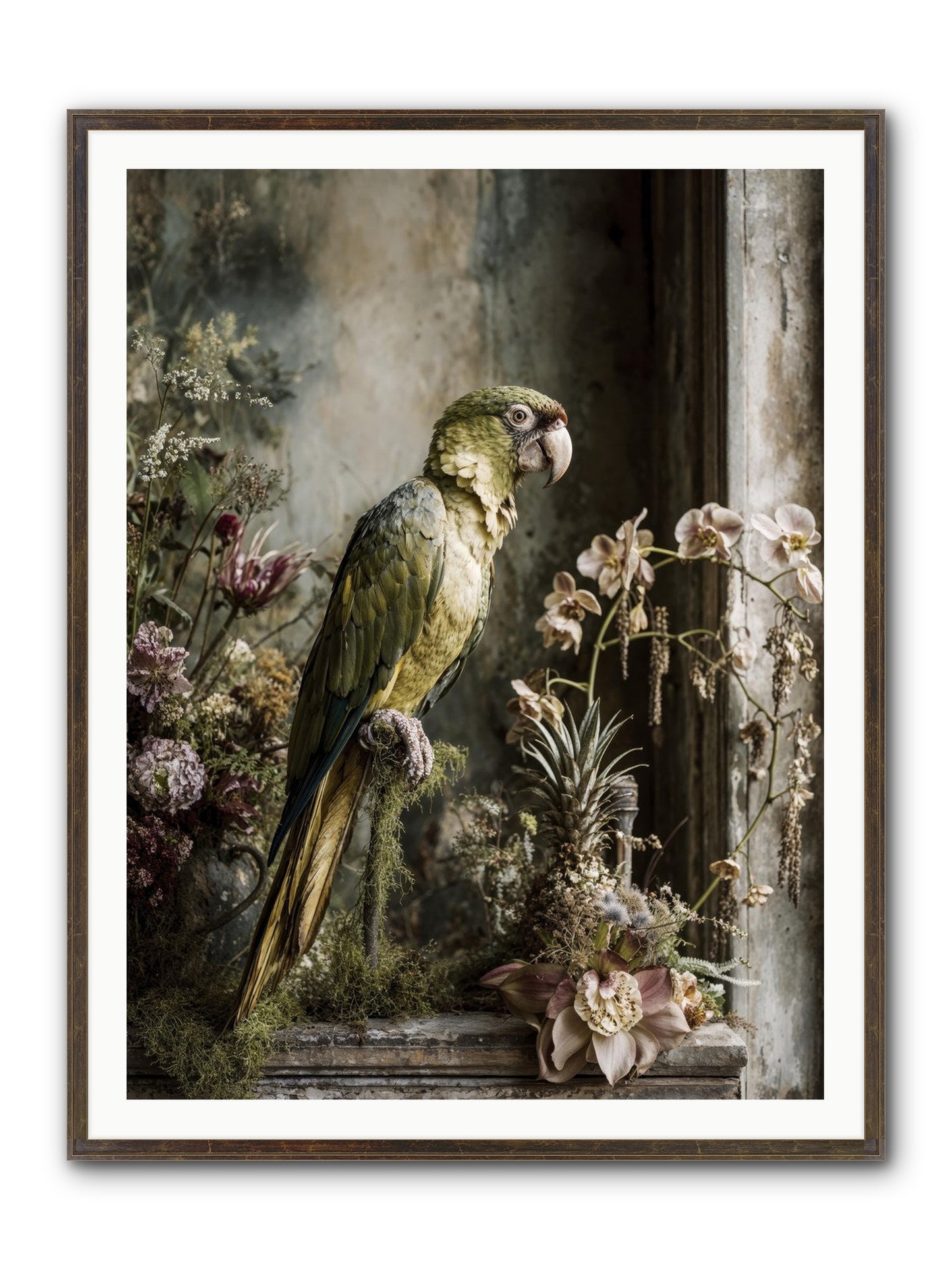 Quietude Framed Print - Slimwoods Black/Gold 36x48