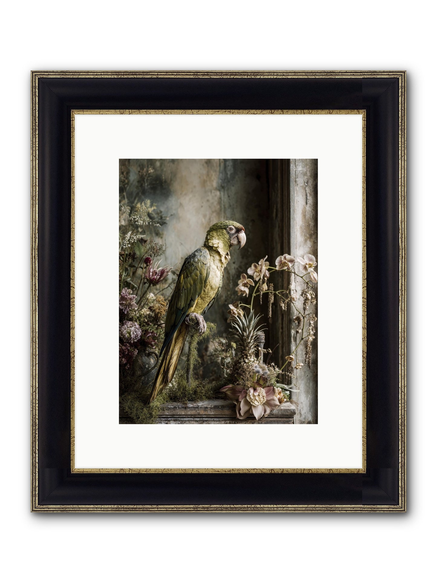 Quietude Framed Print - Black & Gold 9x12