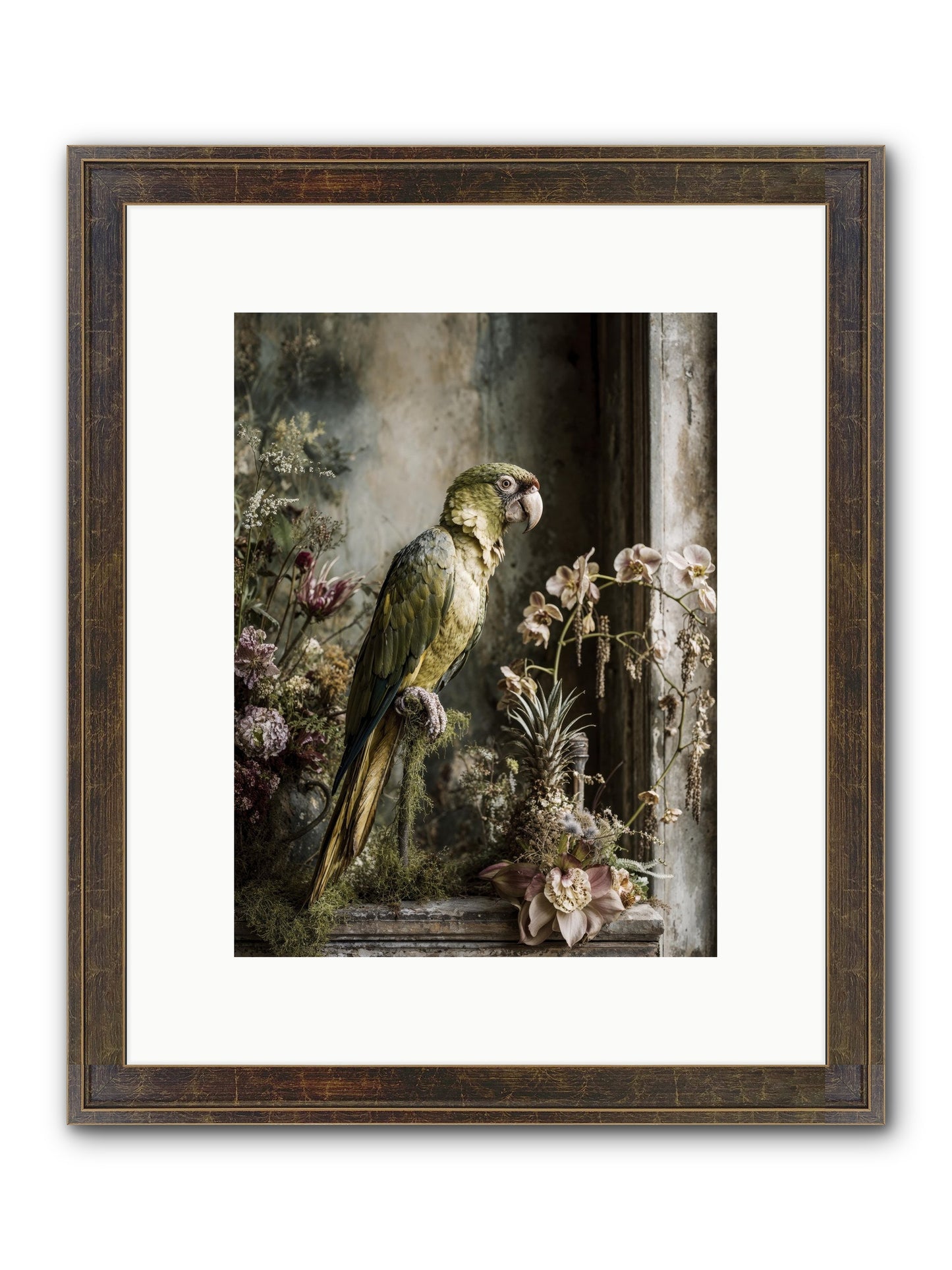 Quietude Framed Print - Slimwoods Black/Gold 9x12
