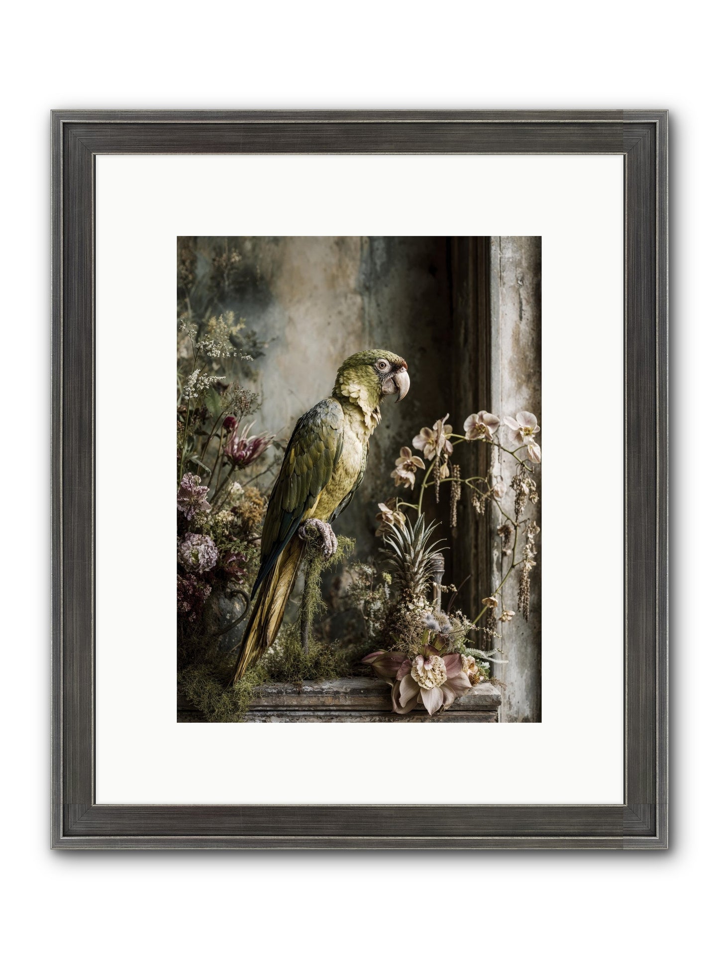 Quietude Framed Print - Slimwoods Black/Silver 9x12