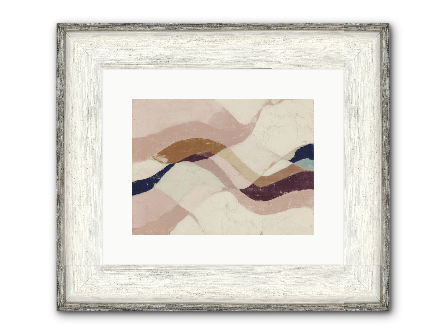 Quietude No.1 Framed Print - Driftwood White 12x9
