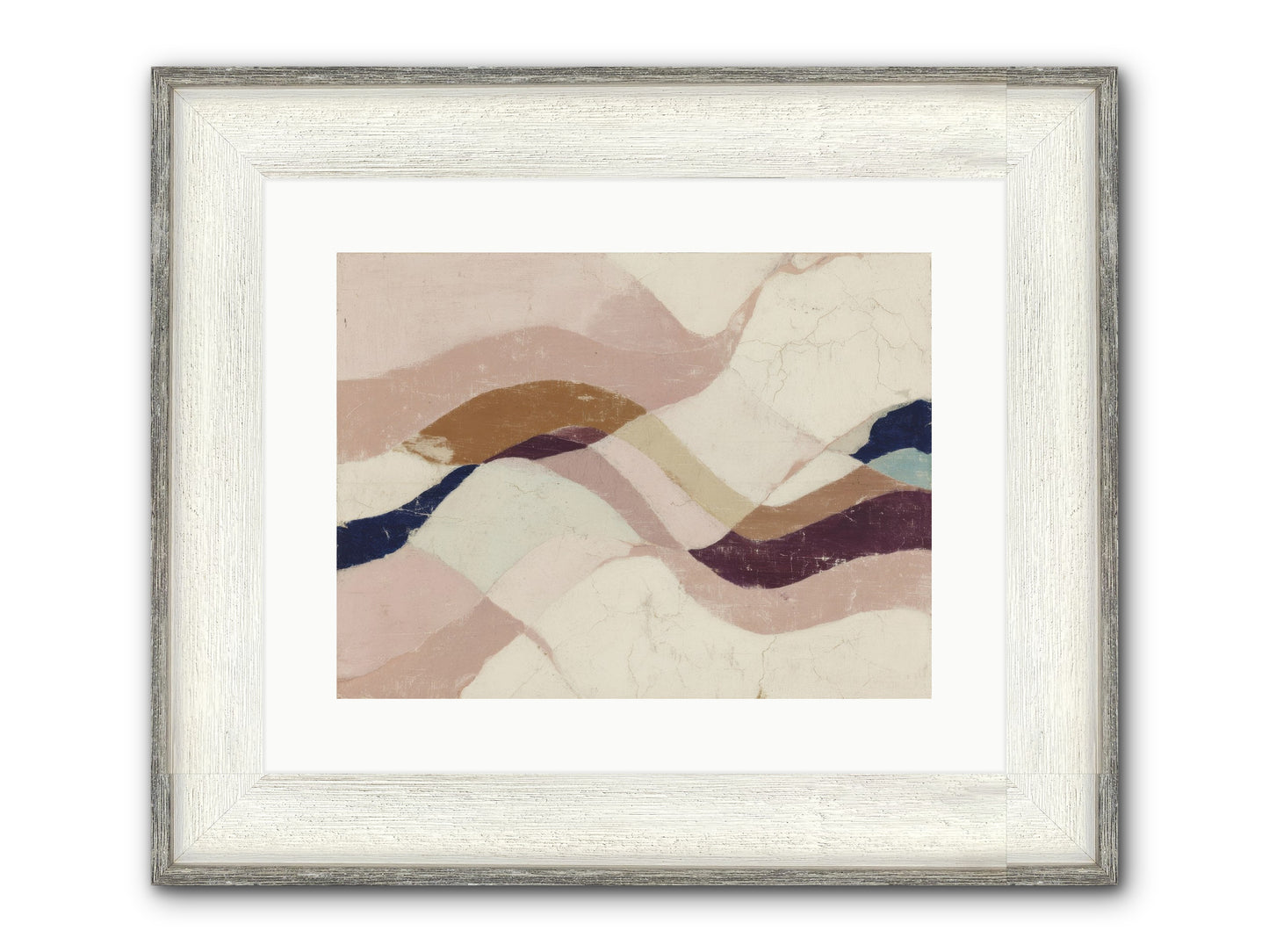Quietude No.1 Framed Print - Driftwood White 16x12