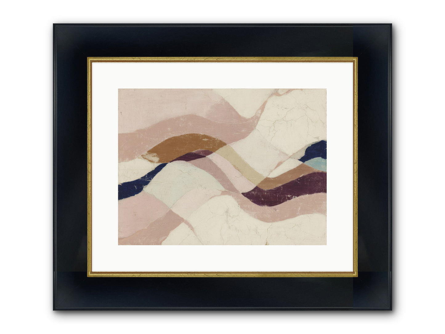 Quietude No.1 Framed Print - Wide Black w/Gold 16x12