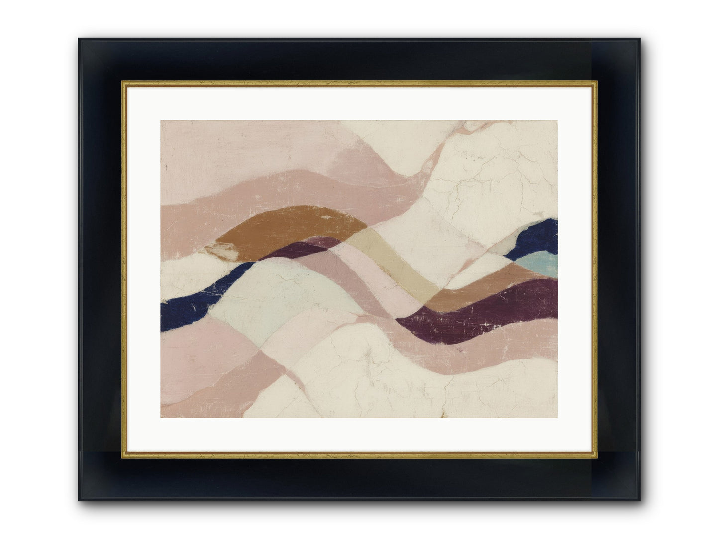 Quietude No.1 Framed Print - Wide Black w/Gold 24x18