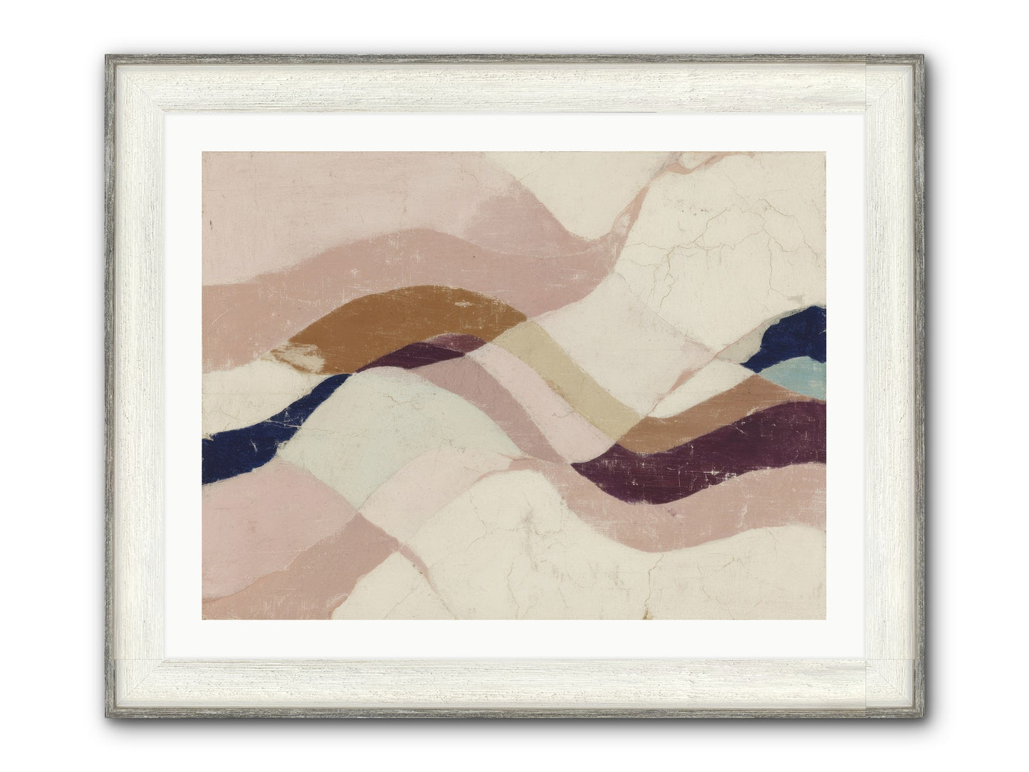Quietude No.1 Framed Print - Driftwood White 32x24