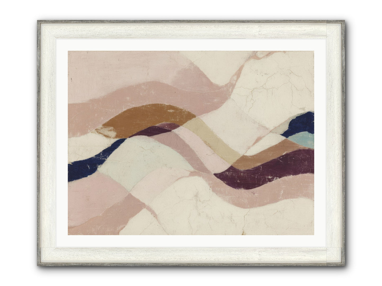 Quietude No.1 Framed Print - Driftwood White 40x30