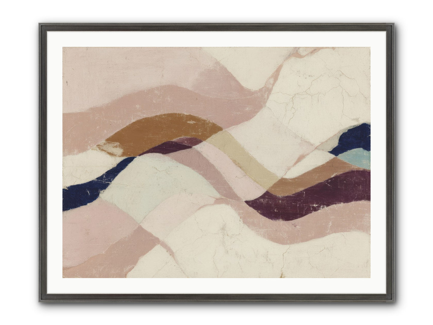 Quietude No.1 Framed Print - Slimwoods Black/Silver 40x30