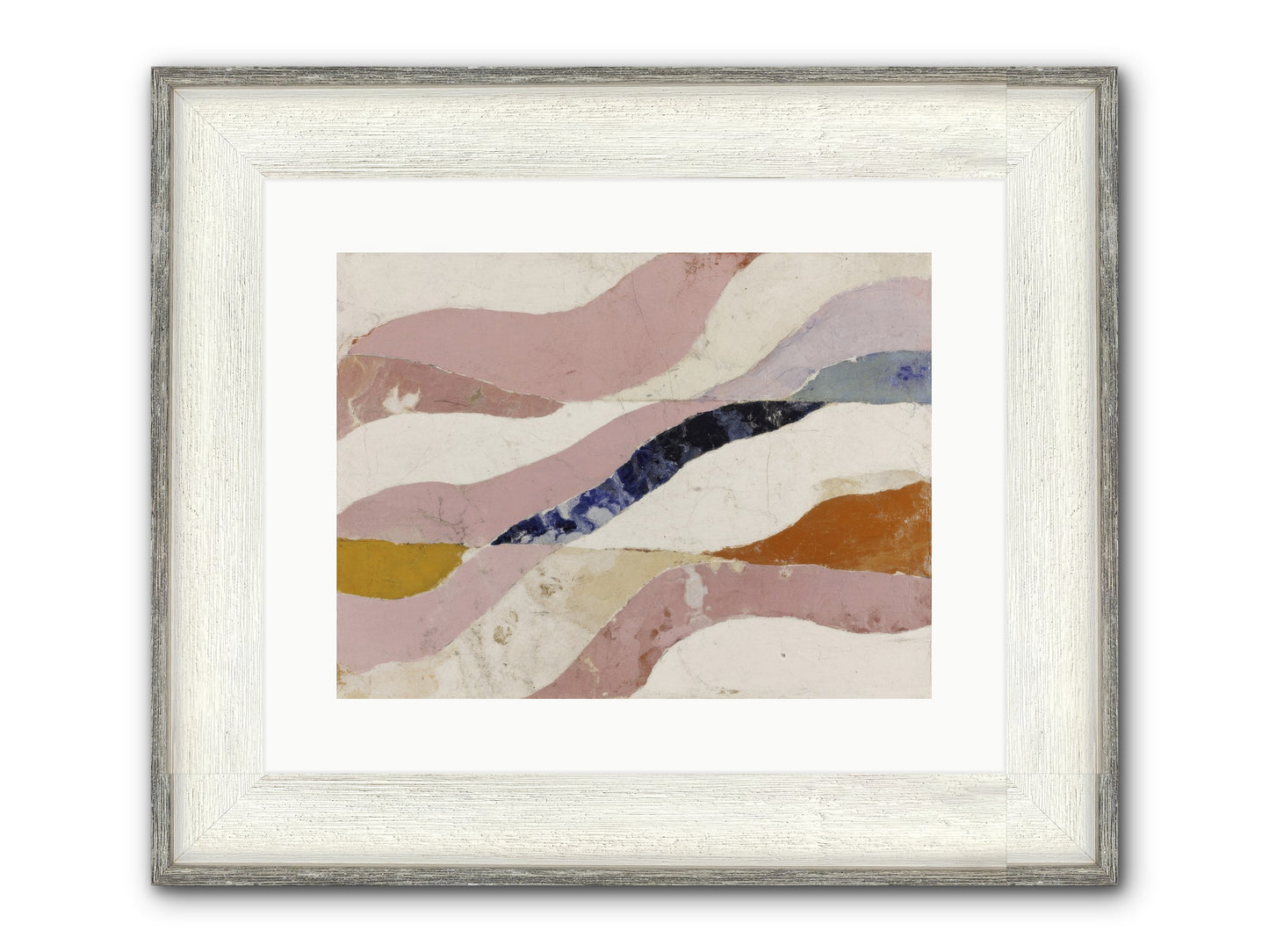 Quietude No.2 Framed Print - Driftwood White 16x12