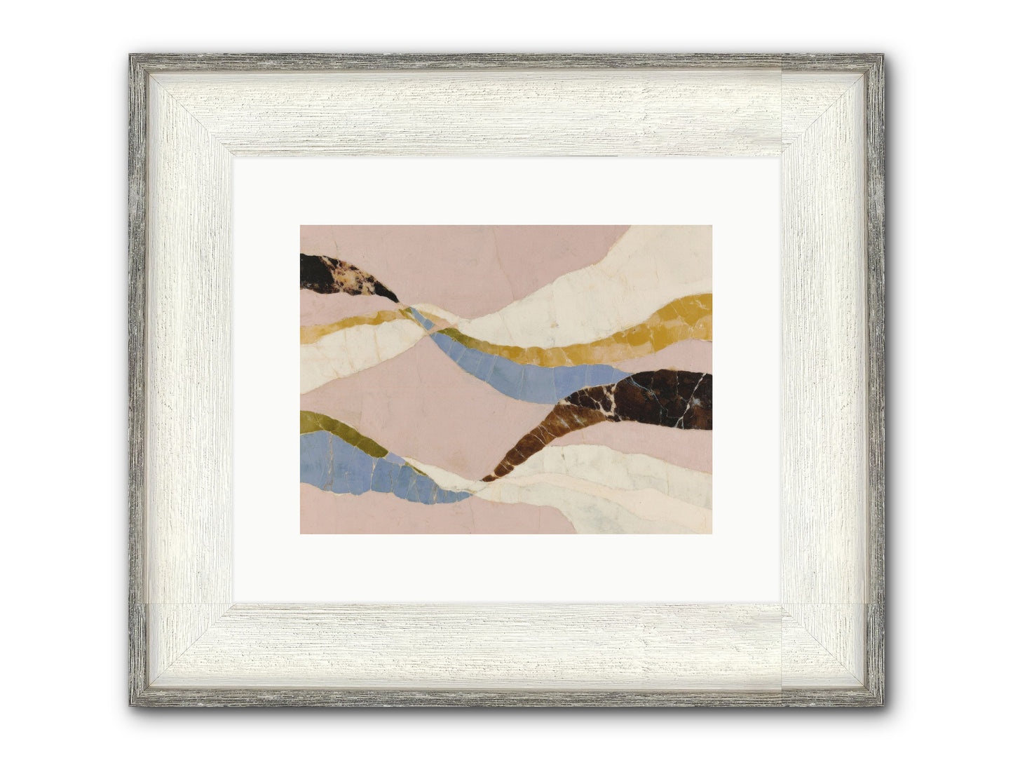 Quietude No.3 Framed Print - Driftwood White 12x9