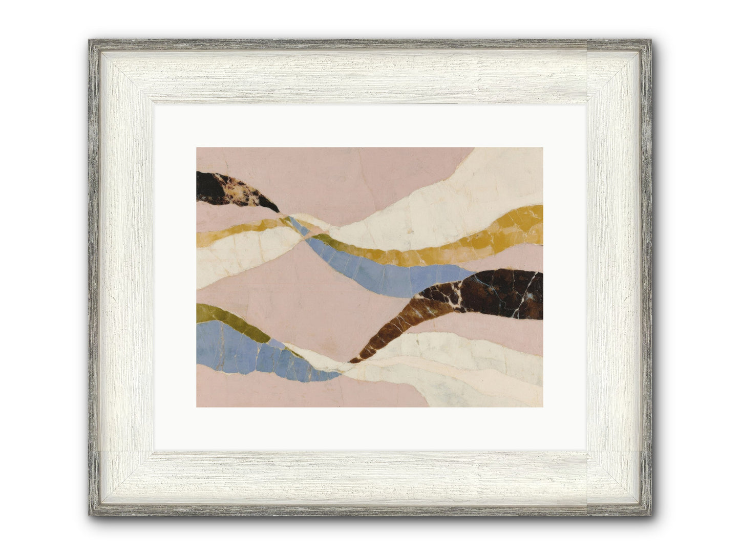 Quietude No.3 Framed Print - Driftwood White 16x12