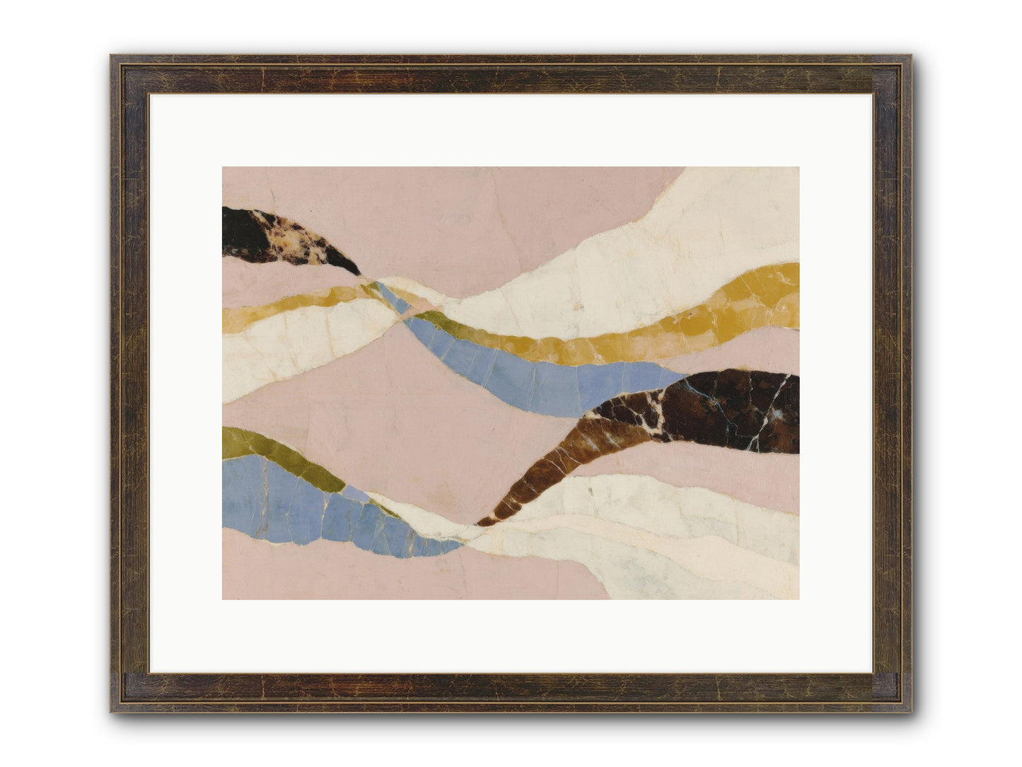 Quietude No.3 Framed Print - Slimwoods Black/Gold 16x12