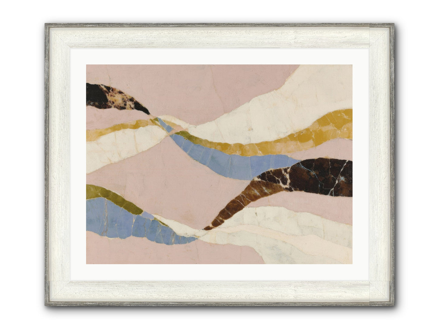 Quietude No.3 Framed Print - Driftwood White 32x24