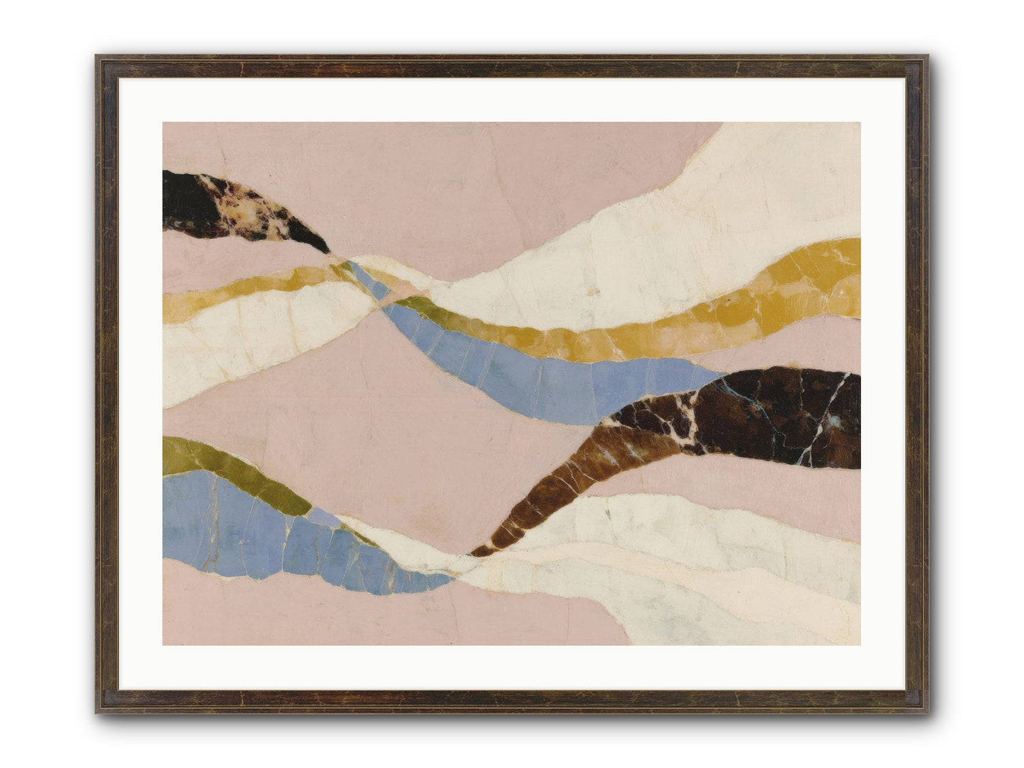 Quietude No.3 Framed Print - Slimwoods Black/Gold 32x24