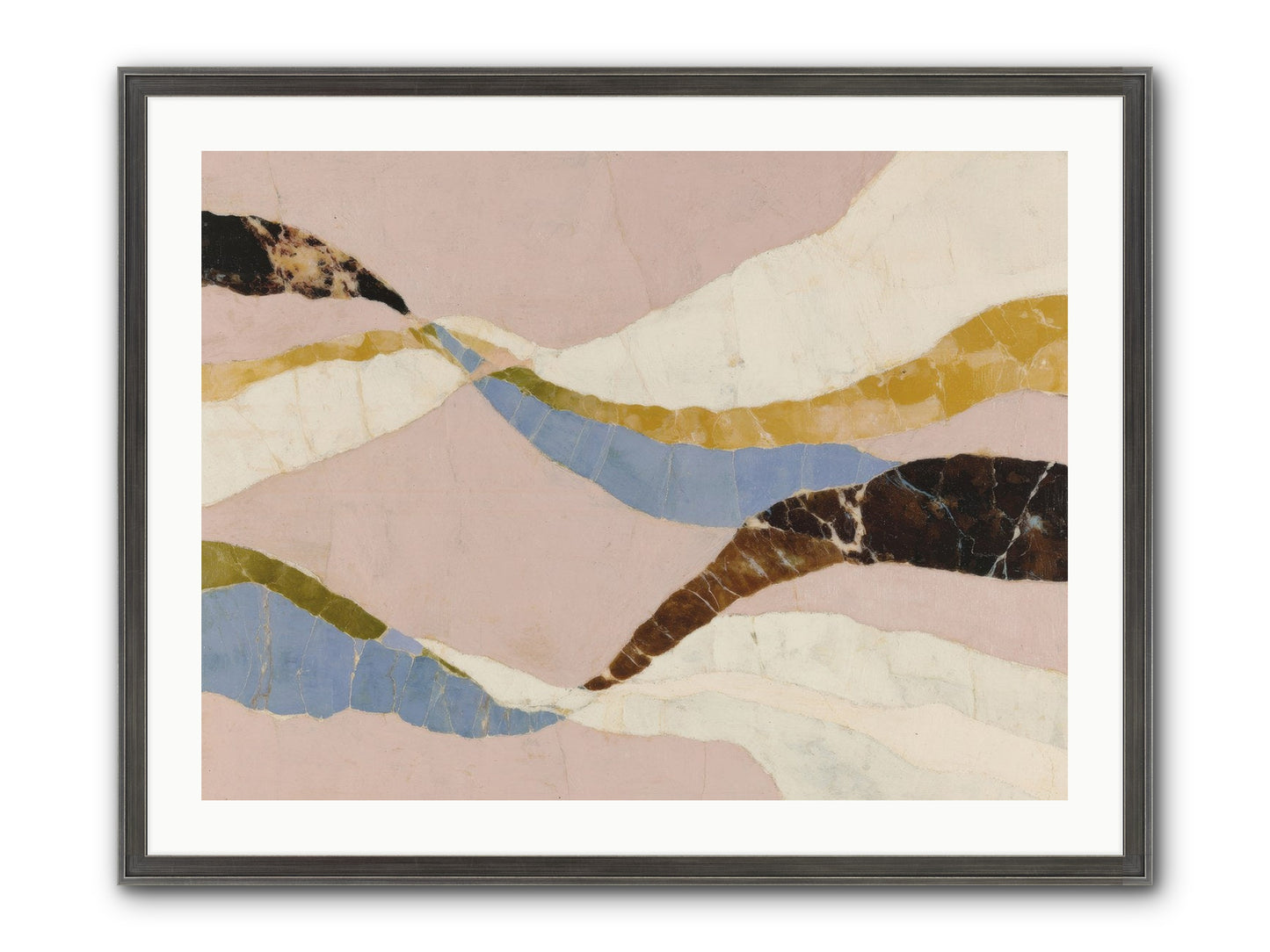 Quietude No.3 Framed Print - Slimwoods Black/Silver 32x24
