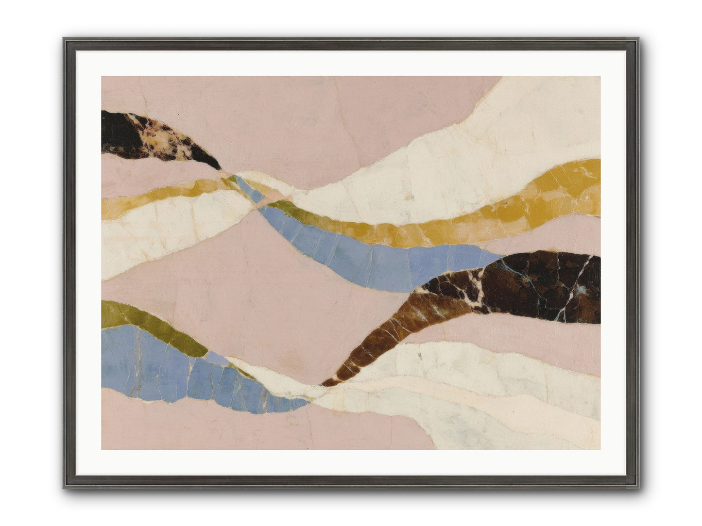 Quietude No.3 Framed Print - Slimwoods Black/Silver 40x30