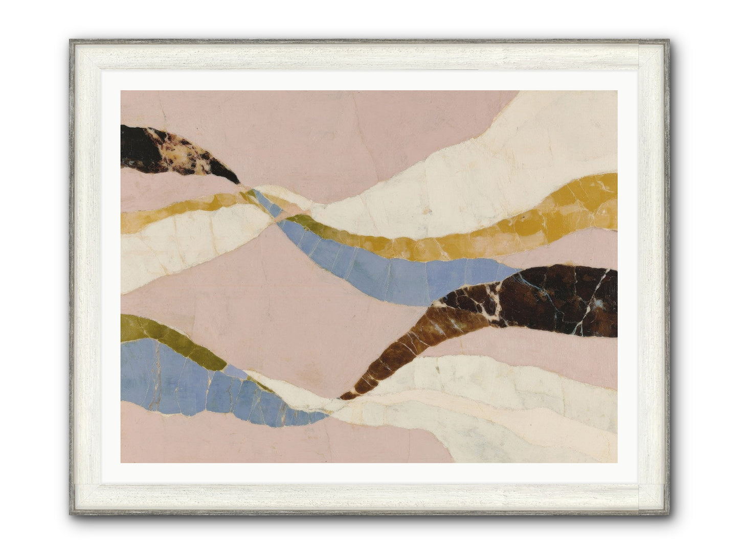 Quietude No.3 Framed Print - Driftwood White 48x36
