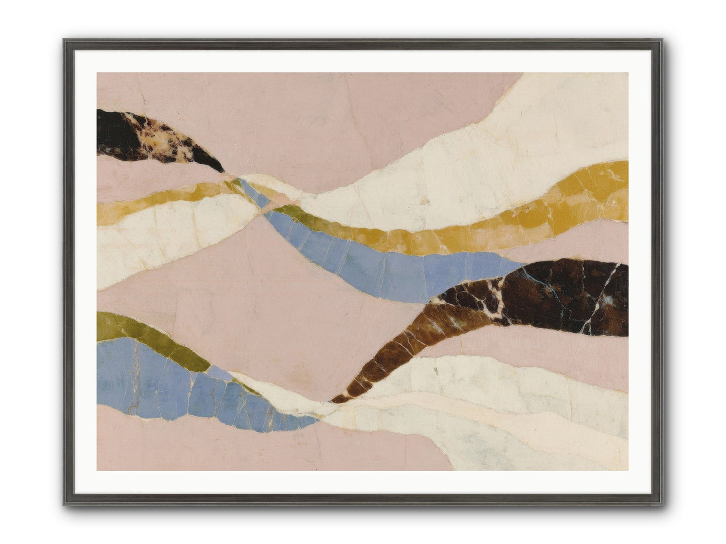 Quietude No.3 Framed Print - Slimwoods Black/Silver 48x36