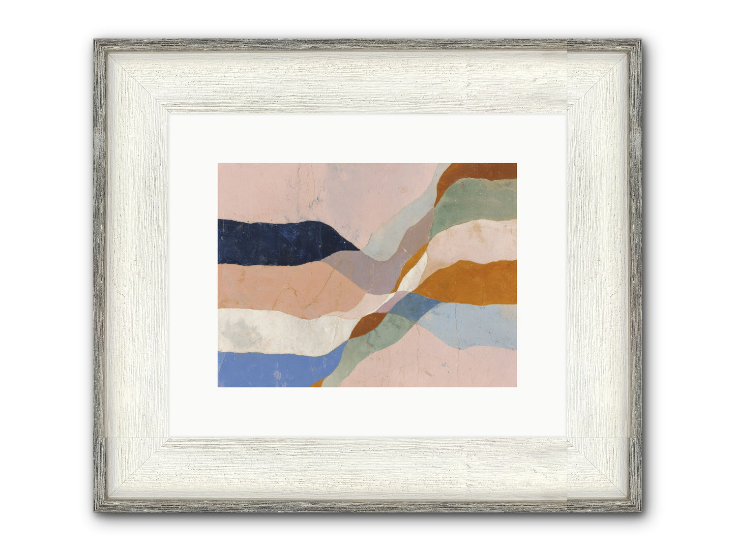 Quietude No.4 Framed Print - Driftwood White 12x9