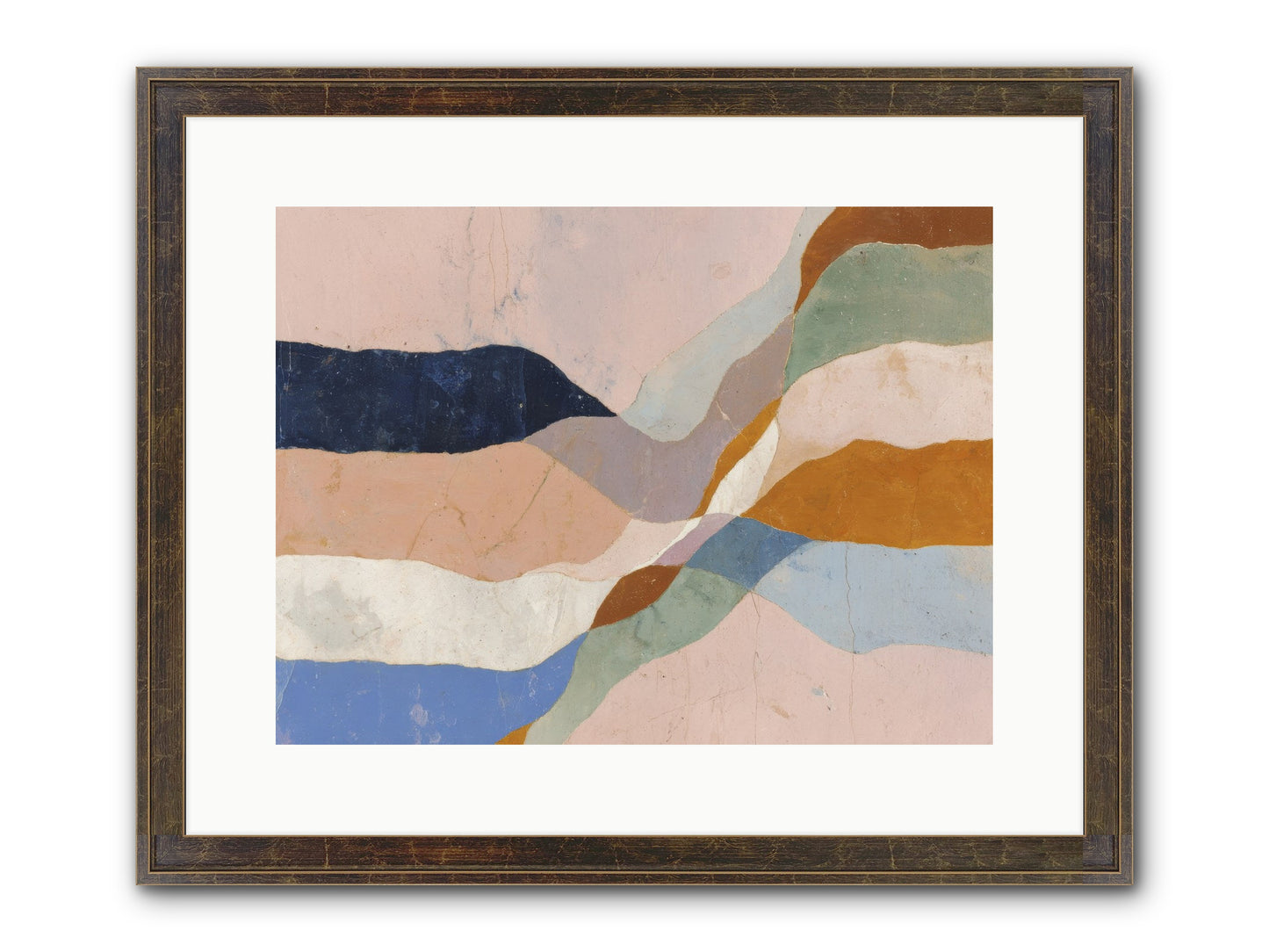 Quietude No.4 Framed Print - Slimwoods Black/Gold 16x12