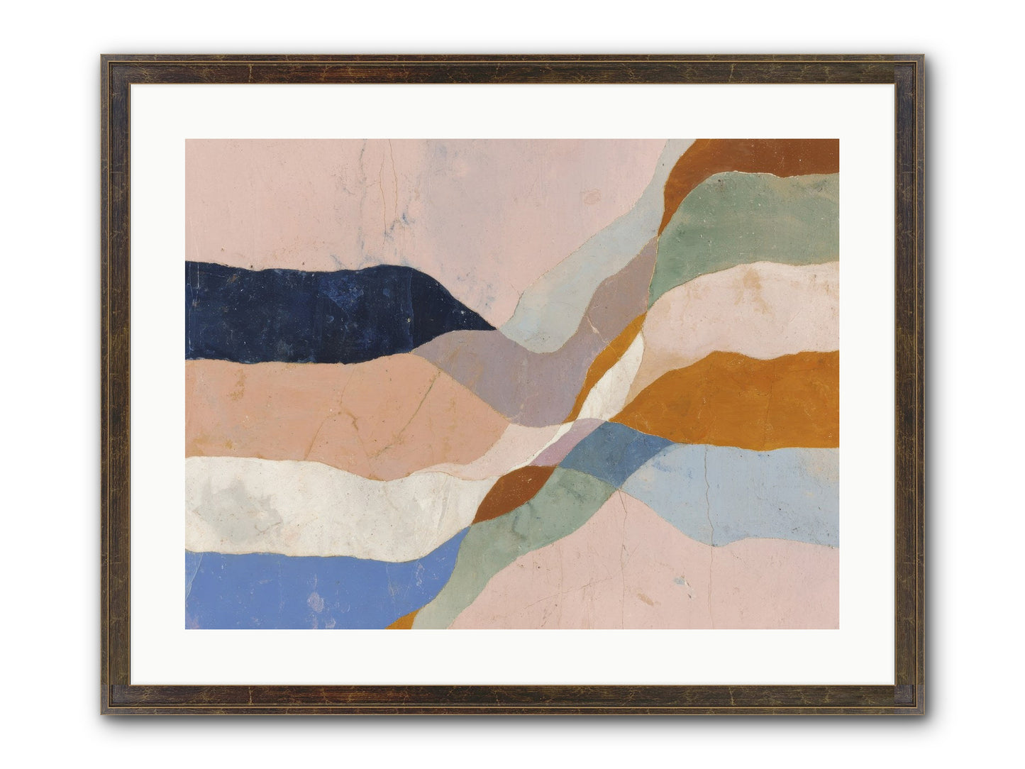 Quietude No.4 Framed Print - Slimwoods Black/Gold 24x18