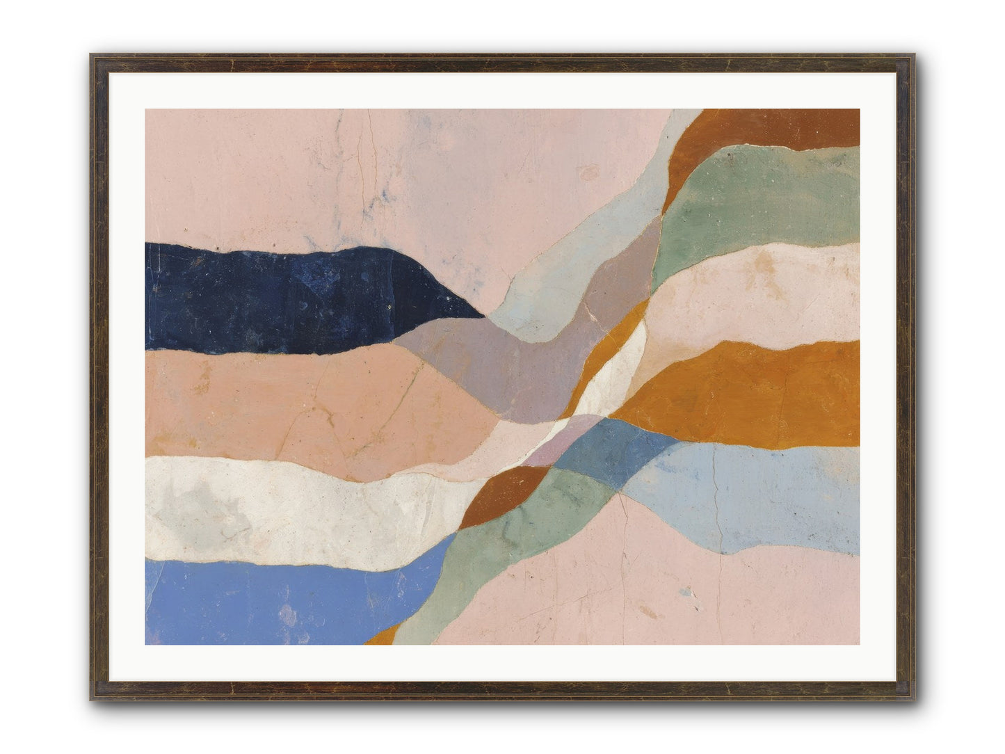 Quietude No.4 Framed Print - Slimwoods Black/Gold 40x30