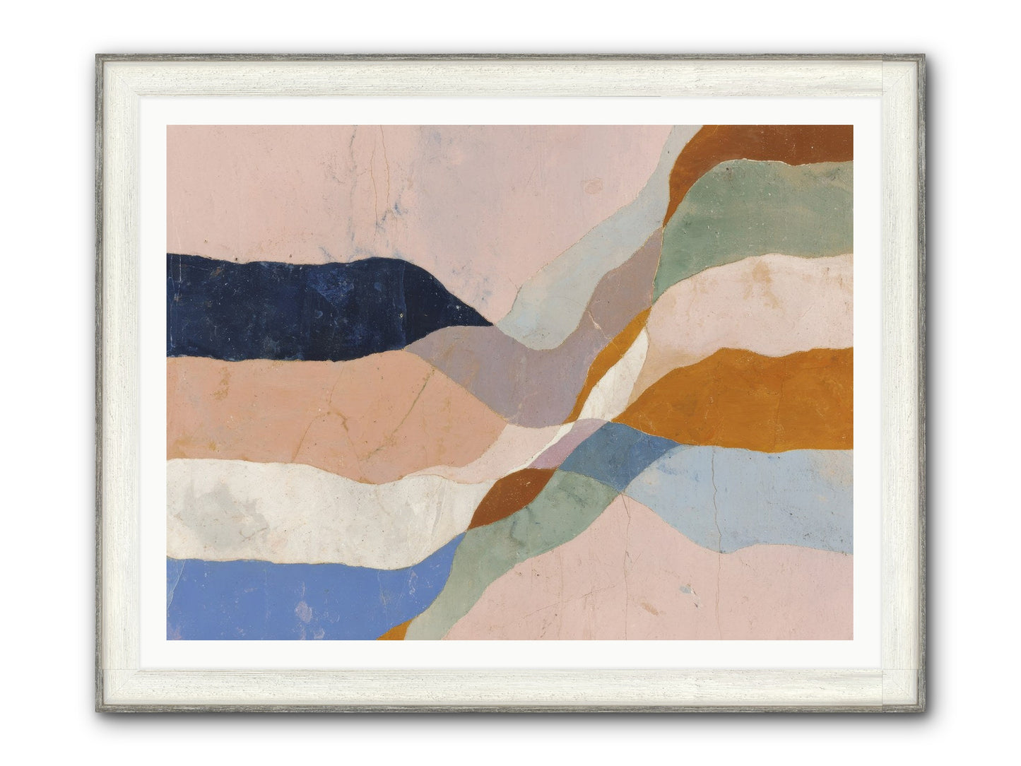 Quietude No.4 Framed Print - Driftwood White 48x36