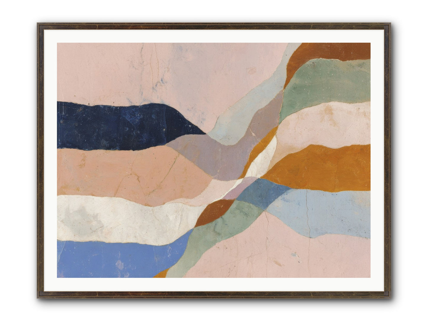 Quietude No.4 Framed Print - Slimwoods Black/Gold 48x36