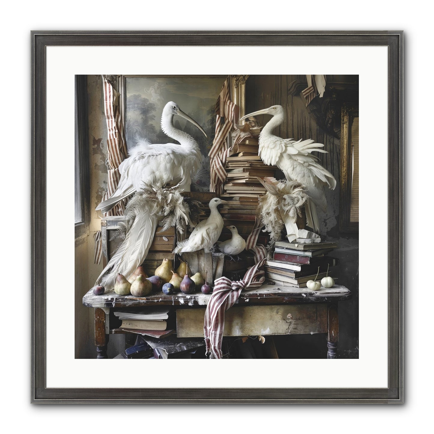 Quills Of Enchanted Epochs Framed Print - Slimwoods Black/Silver 20x20