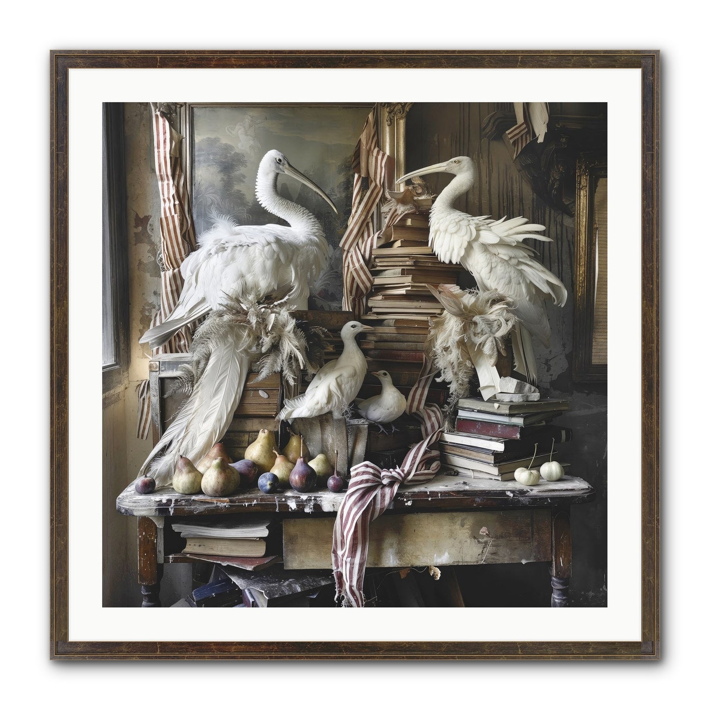 Quills Of Enchanted Epochs Framed Print - Slimwoods Black/Gold 30x30