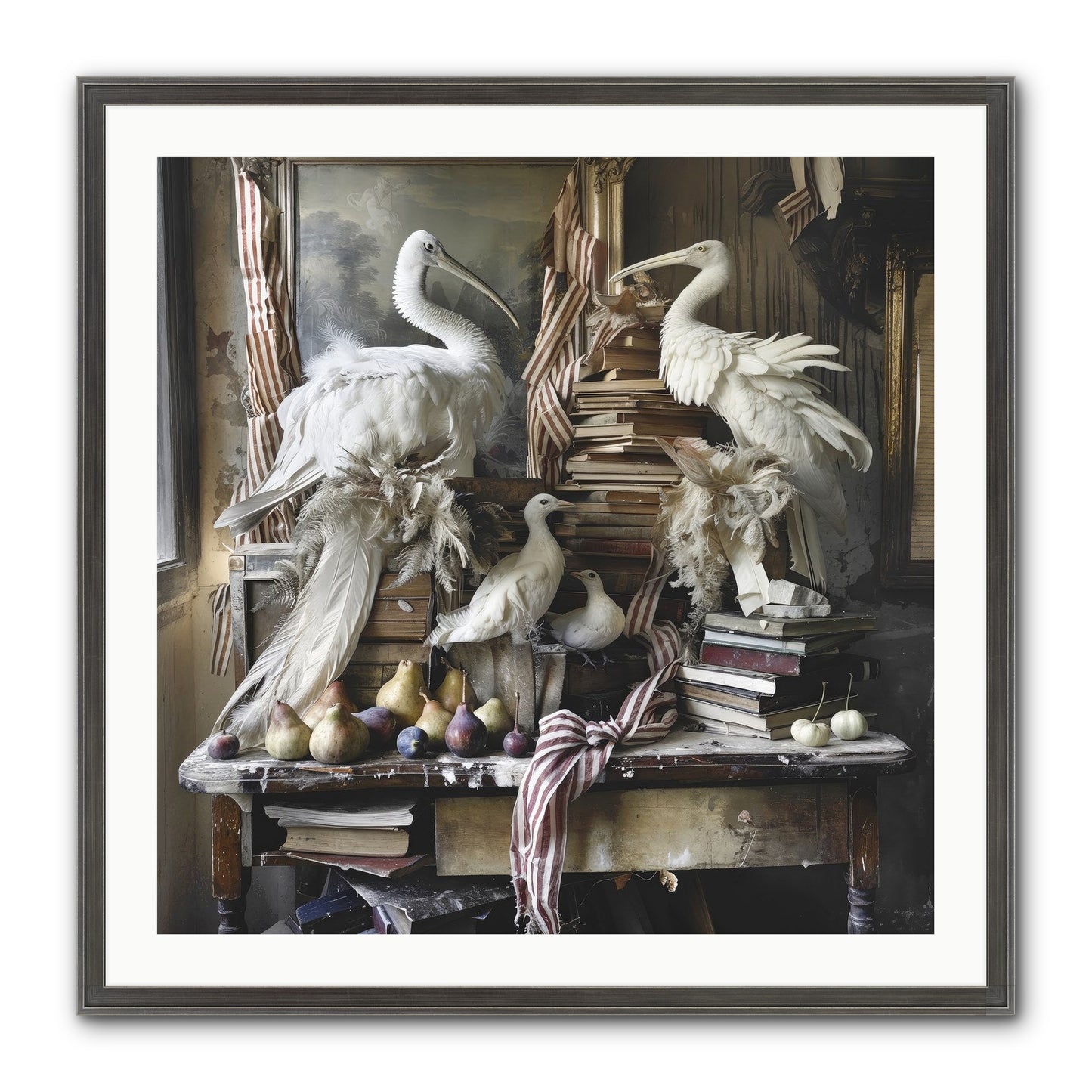 Quills Of Enchanted Epochs Framed Print - Slimwoods Black/Silver 30x30