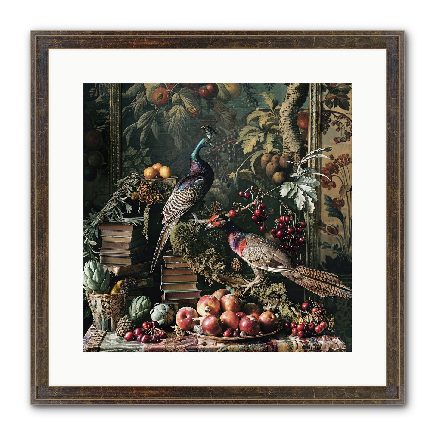 Quills Of The Lost Gardens Framed Print - Slimwoods Black/Gold 16x16