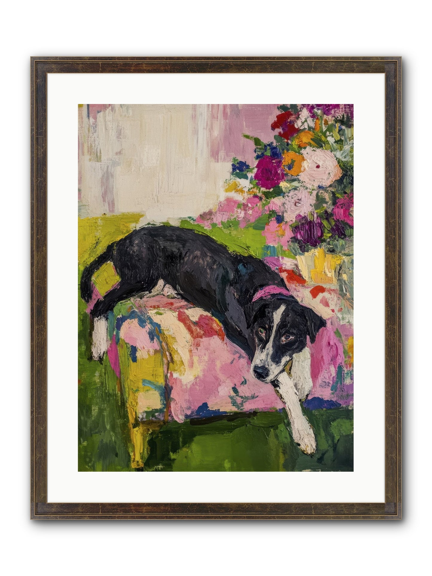Quince Framed Print - Slimwoods Black/Gold 18x24