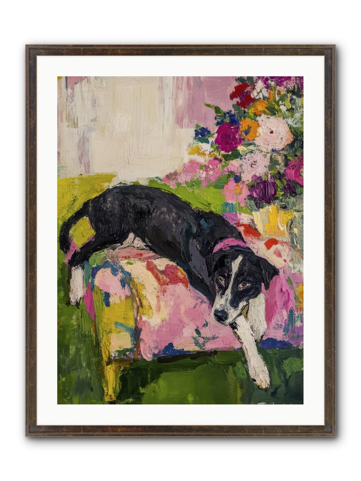 Quince Framed Print - Slimwoods Black/Gold 24x32