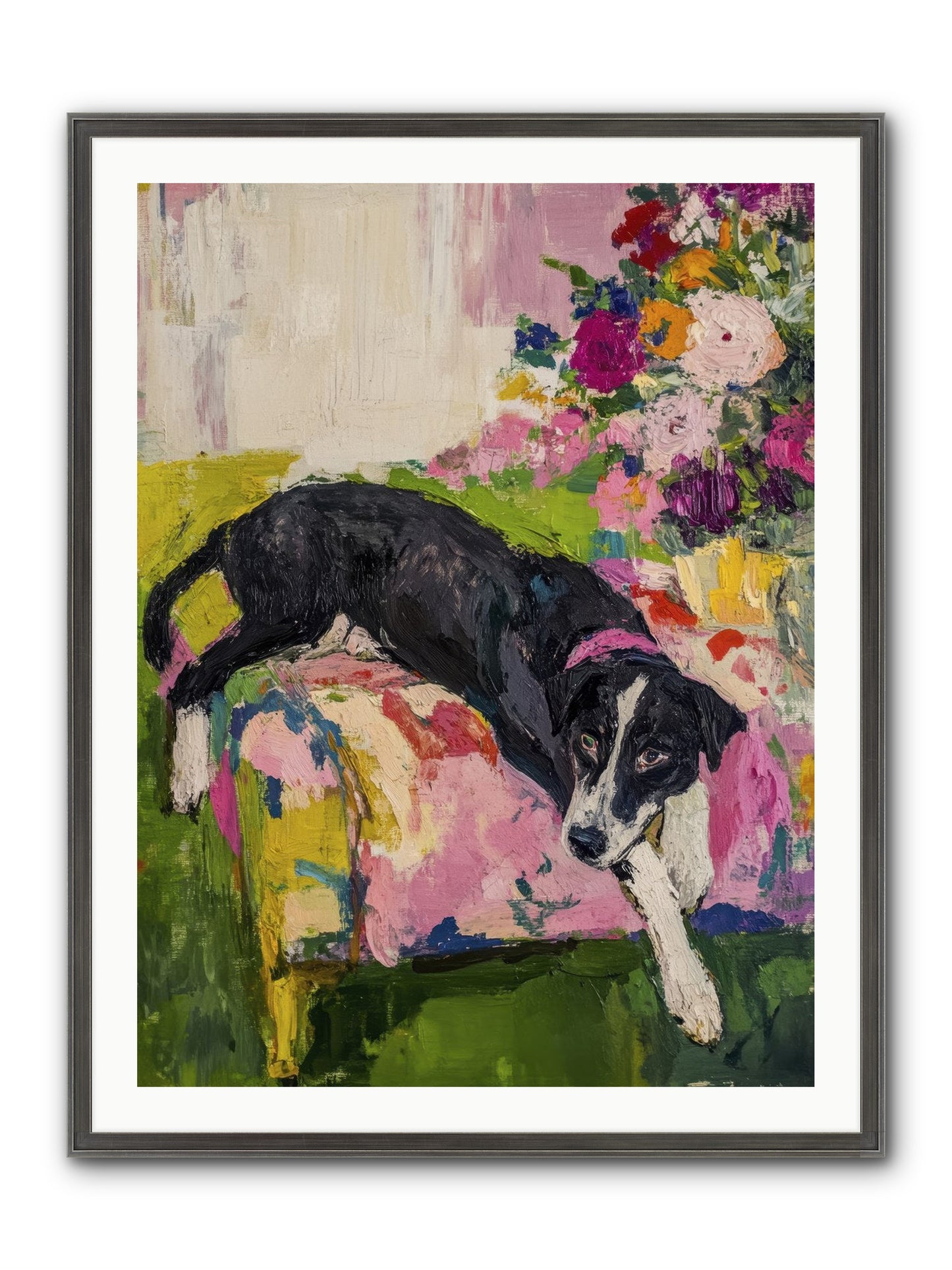 Quince Framed Print - Slimwoods Black/Silver 30x40