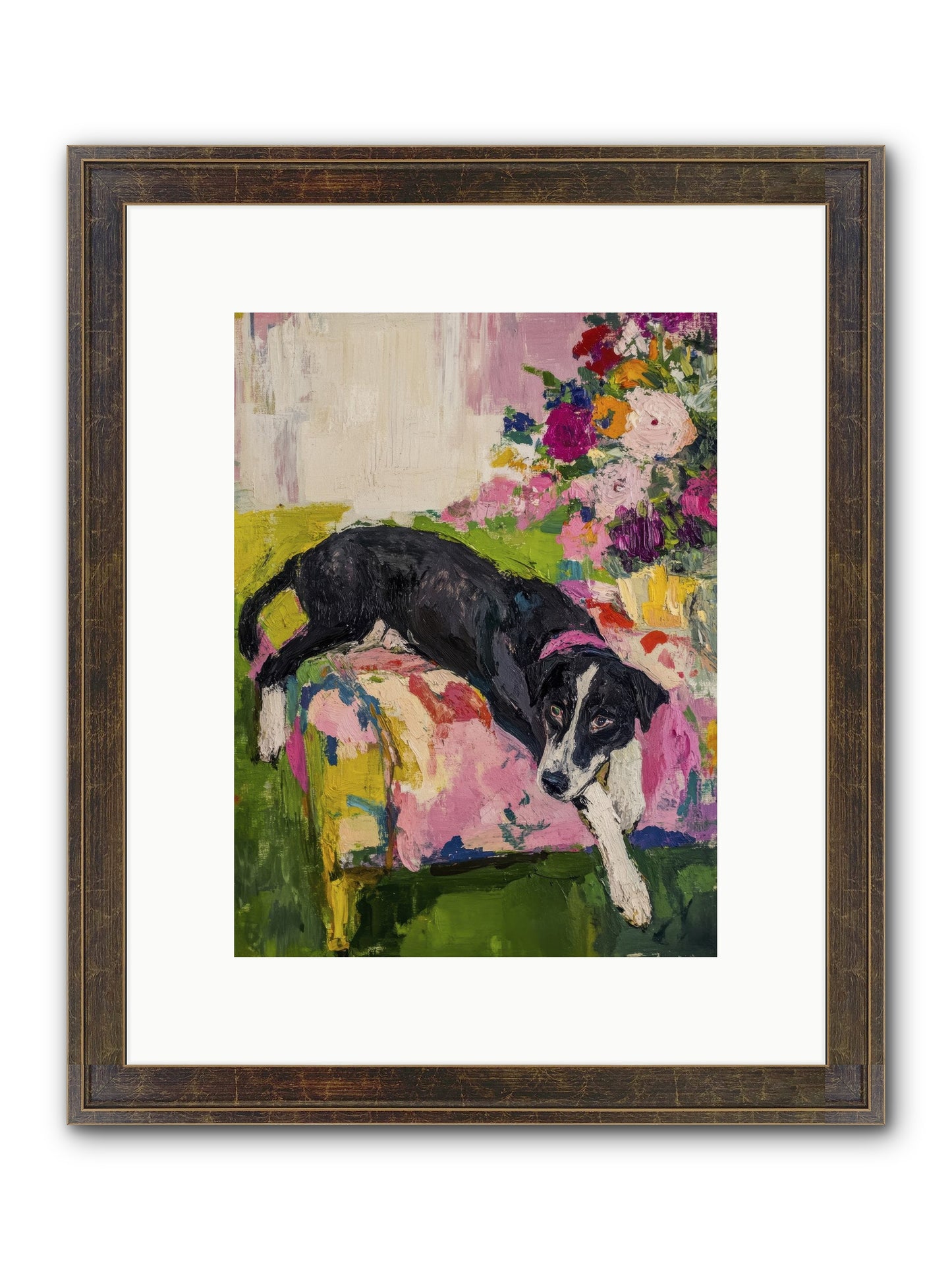 Quince Framed Print - Slimwoods Black/Gold 9x12