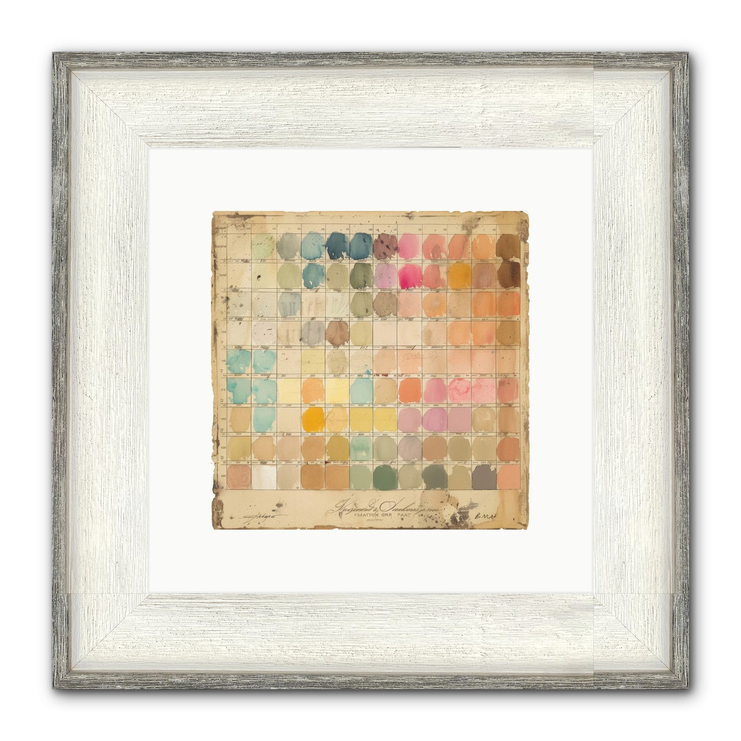 Quintessential Framed Print - Driftwood White 10x10