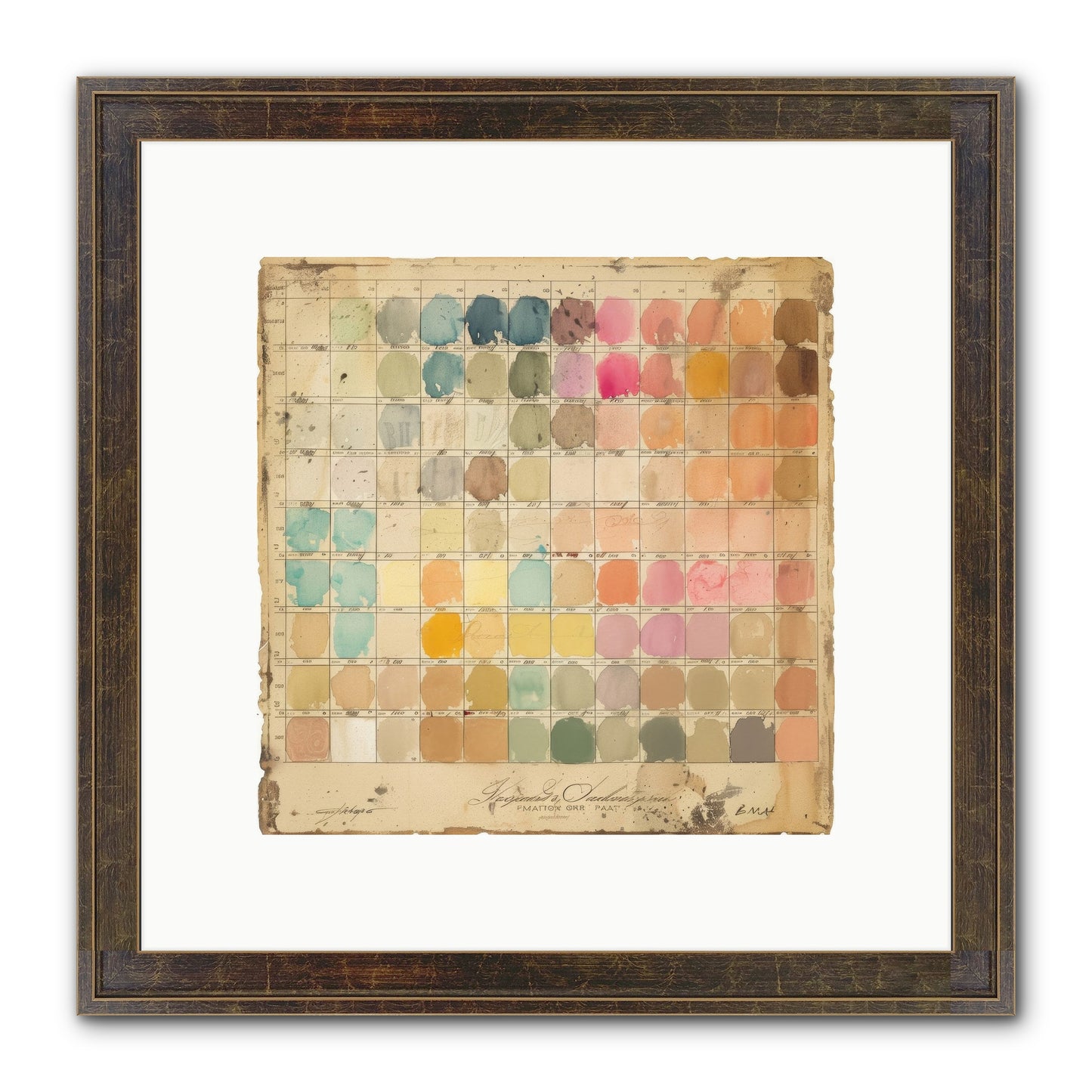 Quintessential Framed Print - Slimwoods Black/Gold 10x10