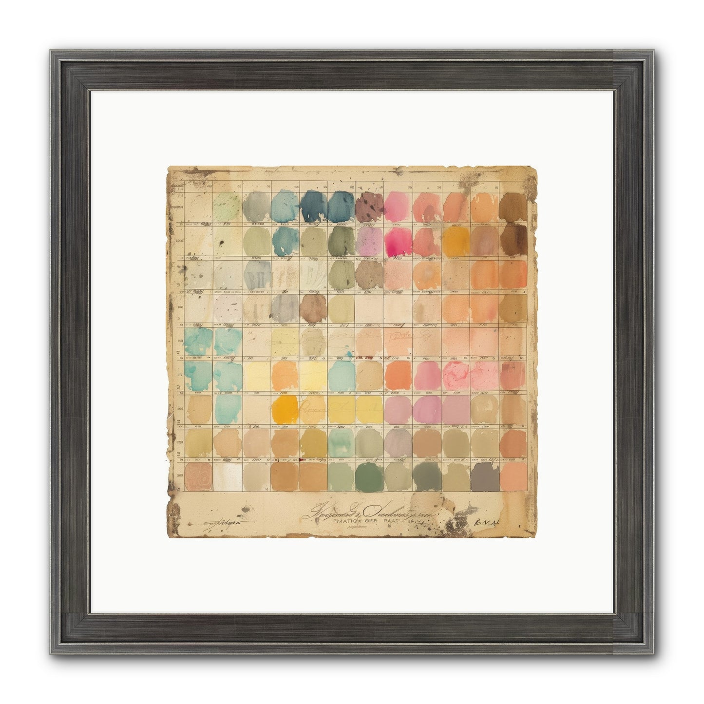 Quintessential Framed Print - Slimwoods Black/Silver 10x10