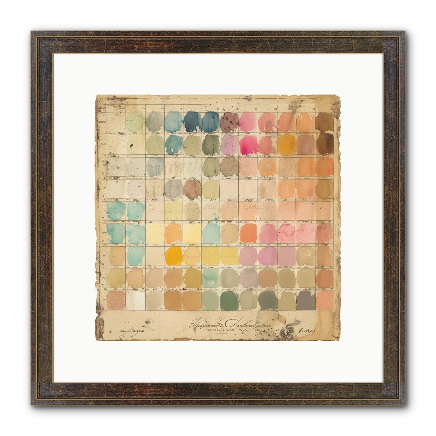 Quintessential Framed Print - Slimwoods Black/Gold 12x12